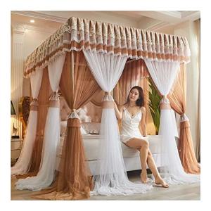 Dosel de Cama con 4 Esquinas, Cortina de Cama con Volantes…