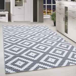 HomebyHome Alfombra Pila Corta Diseño de Ondas abstractas S…