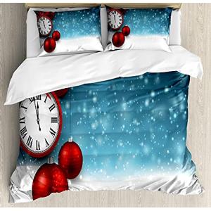 ABAKUHAUS Reloj Funda Nórdica, Las Bolas de Año Nuevo de la…