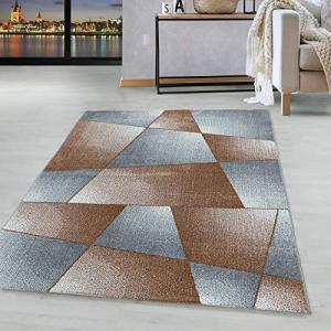 HomebyHome Alfombra Pila Corta Diseño geométrico Abstracto…