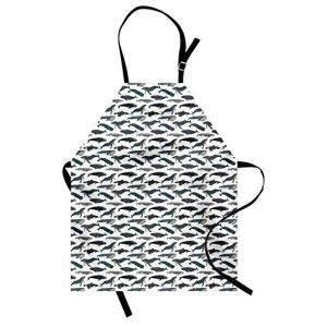 ABAKUHAUS Ballena Delantal de Cocina, Ballenas acuática Esp…