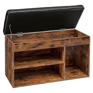 HOOBRO Banco Zapatero de Entrada, Asiento Acolchado, Armari…