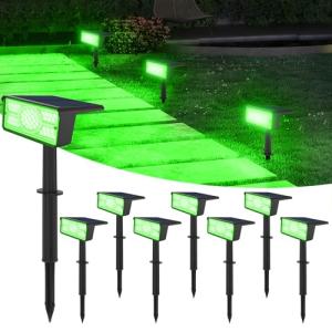 T-SUN 8 Piezas Luces Solares Exterior Verde Foco Solar Exte…