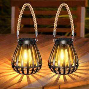 2 Piezas Farolas Solares Exterior Colgantes, Farol Decorati…