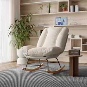 Teahutty Mecedora con respaldo alto para adultos, lactancia…