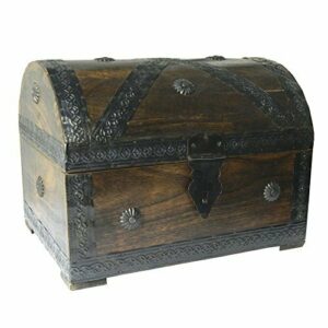 Cofre del tesoro caja de madera cofre pirata aspecto antigu…