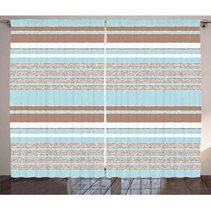 ABAKUHAUS Agua Cortinas, Horizontales Rayas Líneas, Sala de…