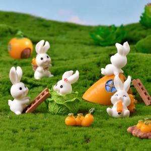 yisight Decoración para Tarta Conejito, Miniaturas de Anima…