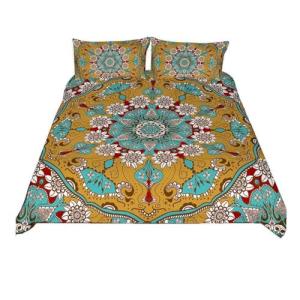 Chickwin Juego de Ropa de Cama 3D, Bohemian Exotic Boho 3 P…