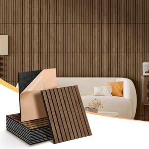 NZQXJXZ Paquete de 12 Paneles de Pared Acústicos de Chapa d…