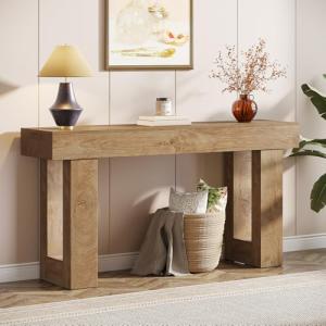 Tribesigns - Mesa de Consola Rectangular de Madera de 63 Pu…