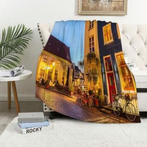 MAAPCHP Flannel Manta Sofa Calle Holandesa Antigua de Estil…
