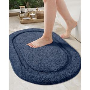 Color&Geometry Azules Alfombra Baño 40x60 cm, Alfombrilla B…