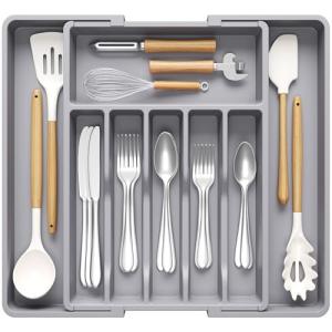 Lifewit Organizador de Cubiertos Cajone, Bandeja Cubertero…