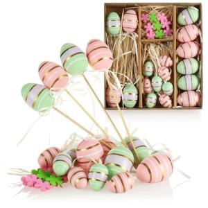 COM-FOUR® Juego de decoración de Pascua de 18 Piezas - Deco…