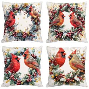 Navidad Cojines Exterior Impermeable Terciopelo Fundas Coji…