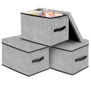 VERONLY Cajas de almacenamiento con tapas, cestas de almace…