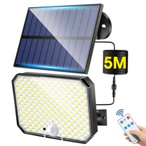 Luz Solar Exterior Jardin,【190LED 2000LM】3 Modos Focos LED…