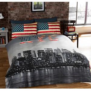 New York NYCXXX Juego de Cama NYC, Mezcla Poliéster y algod…