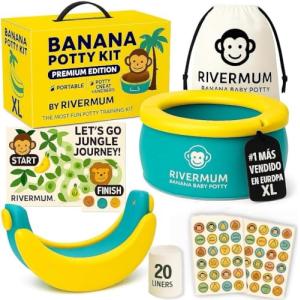 RIVERMUM® Kit Orinal Banana Premium XL, Orinal Portatil Niñ…