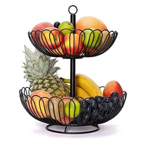 Chefarone® Frutero grande de 33 cm, color negro, XL
