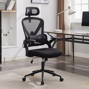 LIYURUI Silla de Oficina Ergonomica, Grande y Alta con repo…