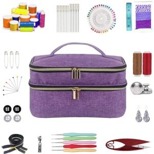 Meichoon Bolsa de almacenamiento de suministros de costura…