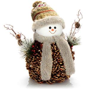 com-four® Figura de muñeco de Nieve tamaño L - Figura Decor…