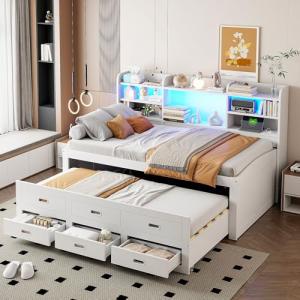 Moimhear Sofá cama, cama de día, cama de día, mando a dista…