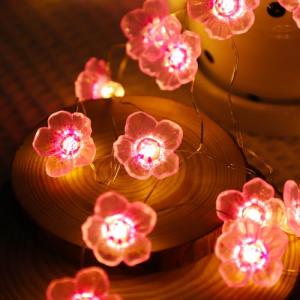 Guirnaldas de luces LED de colores con flores, 2M, 20LED, l…