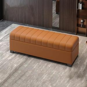 Banco de almacenamiento tapizado con cojín suave, muebles v…