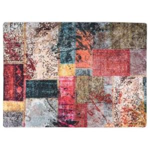 vidaXL Alfombra Lavable Patchwork Antideslizante Multicolor…