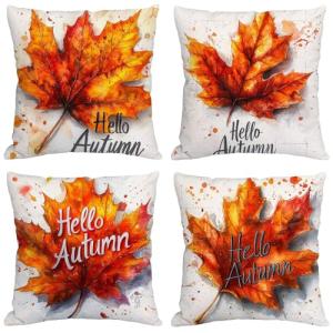 Otoño Cojines Exterior Impermeable Terciopelo Fundas Cojine…