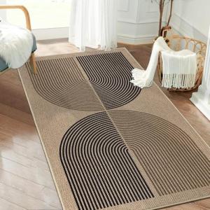 Capslpad Alfombra de pasillo 80 x 150 cm, aspecto de yute,…