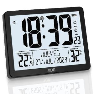 ADE Reloj Digital XL radiocontrolado con dígitos Muy Grande…