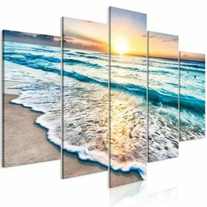 murando Cuadro en Lienzo Mar y Playa 200x100 cm 5 partes Im…