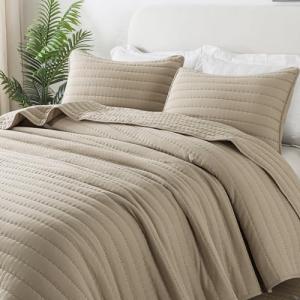 R. SHARE Colcha Cama Verano Primavera, Beige 270x300cm Colc…