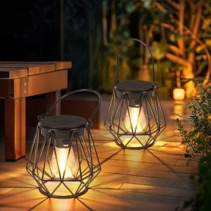 Ketom 2 Piezas Farolillos Solares Exterior, IP65 Impermeabl…
