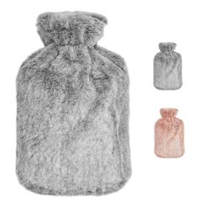 Bolsa de Agua Caliente 2L con Suave Felpa Funda Bolsa Agua…