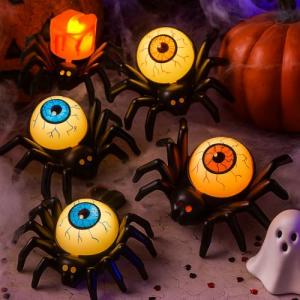 Fancysky Luz de Vela de Araña de Halloween, 12 Piezas Hallo…