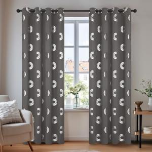 Deconovo Cortinas Opacas con Ojales, diseño de Donuts, Cort…