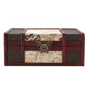 Buachois Caja de Almacenamiento de Madera Vintage Cofre del…