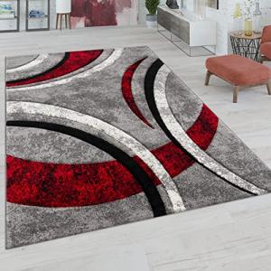 Paco Home Alfombra Salón Pelo Corto Vintage Perfil Contorne…