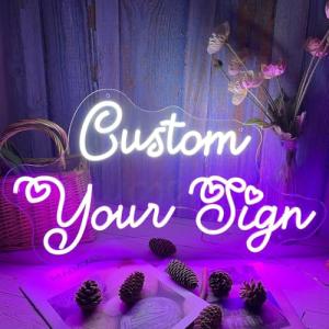 Letreros de Neón Personalizado, Luminoso Nombre LED Luces P…