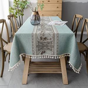 Pahajim Manteles Mesa Rectangular Mantel Antimanchas Algodo…