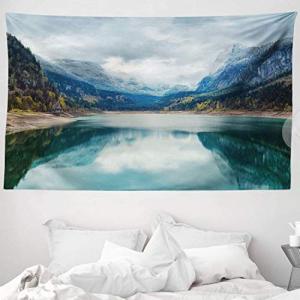 ABAKUHAUS Paisaje Tapiz de Pared y Cubrecama Suave, Lago Al…