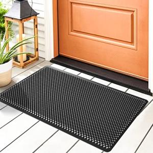 Fowooyeen Felpudo Exterior, Silicona Alfombra Entrada Casa,…