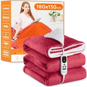 Manta Eléctrica Grande Térmica para Cama 130x180cm 10 Nivel…