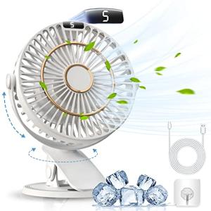 COZII Ventilador USB Recargable, Ventilador de Mesa Pequeño…