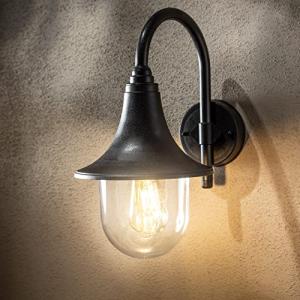 CGC Lighting Farol de pared para exterior con gancho curvo…